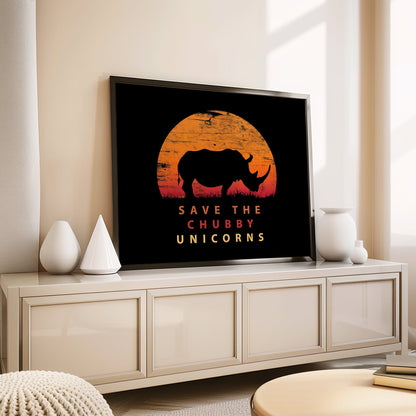 Chubby Unicorn, High Quality Digital Download - Luxuria Canvas