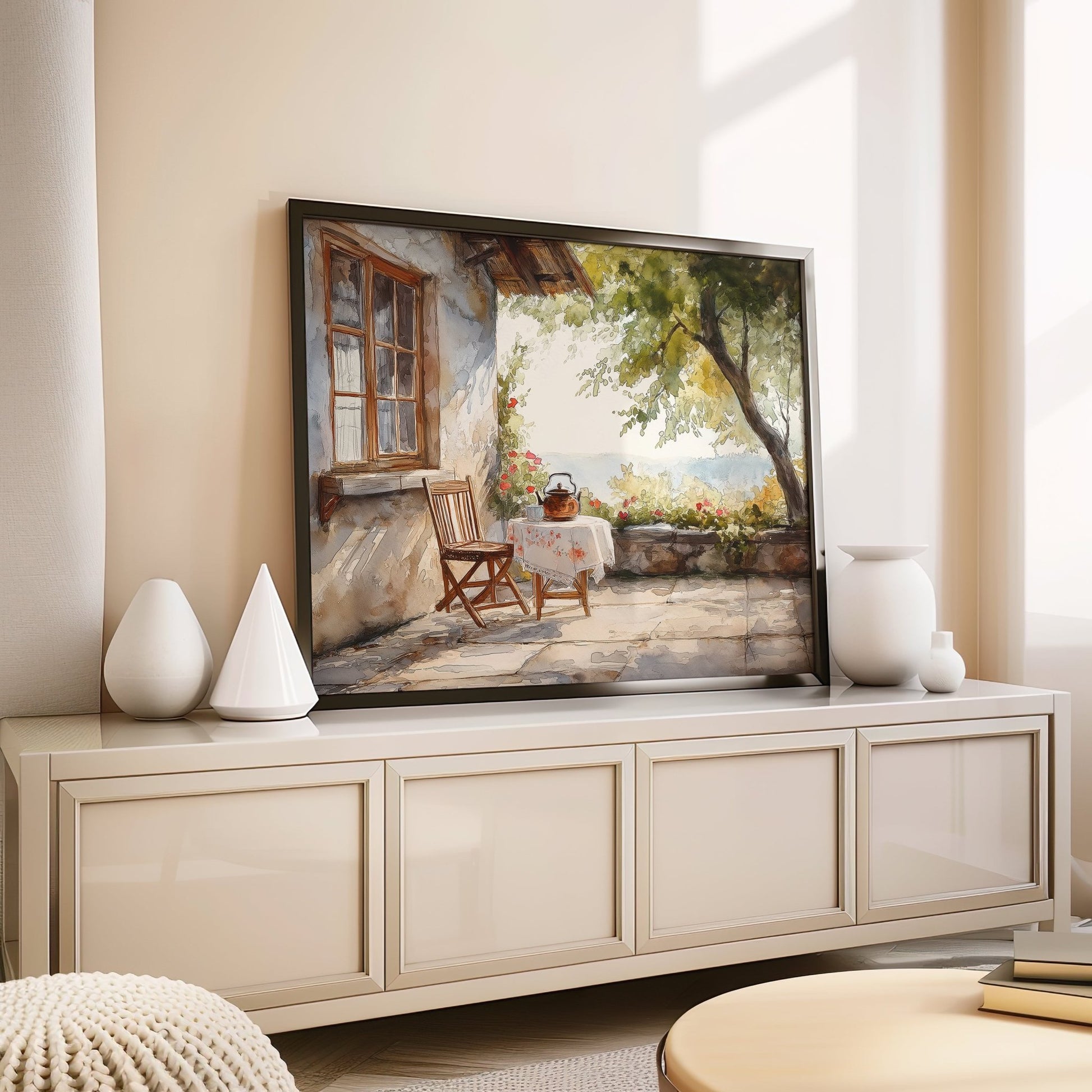 Old Cottage Summer Day Digital Art Download - Luxuria Canvas