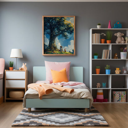 Reading Tree, High Quality Digital Download - Luxuria Canvas