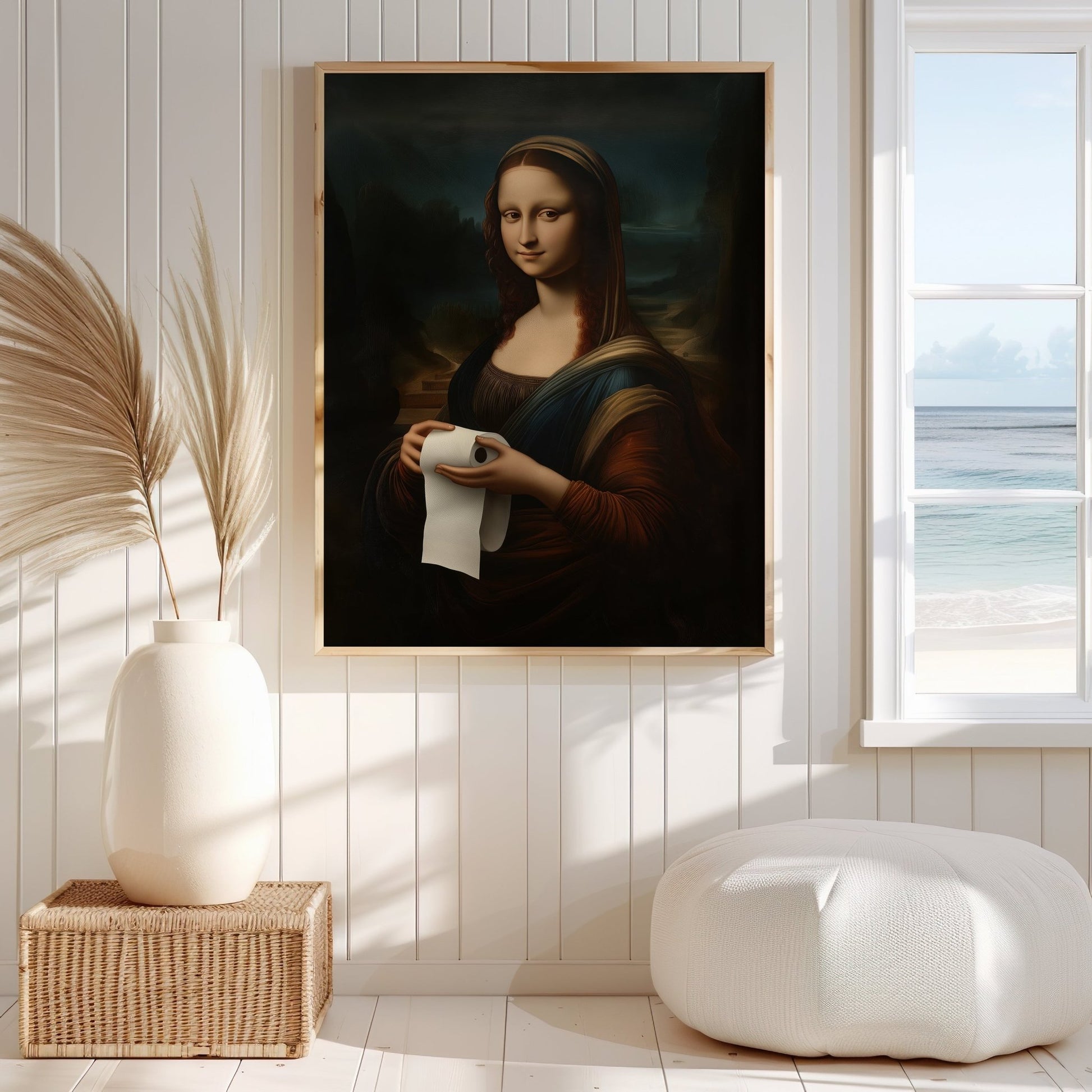 Mona Lisa Bathroom, Digital Download - Luxuria Canvas