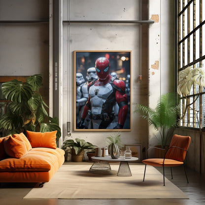 Spiderman Stormtrooper Digital Art Download - Luxuria Canvas