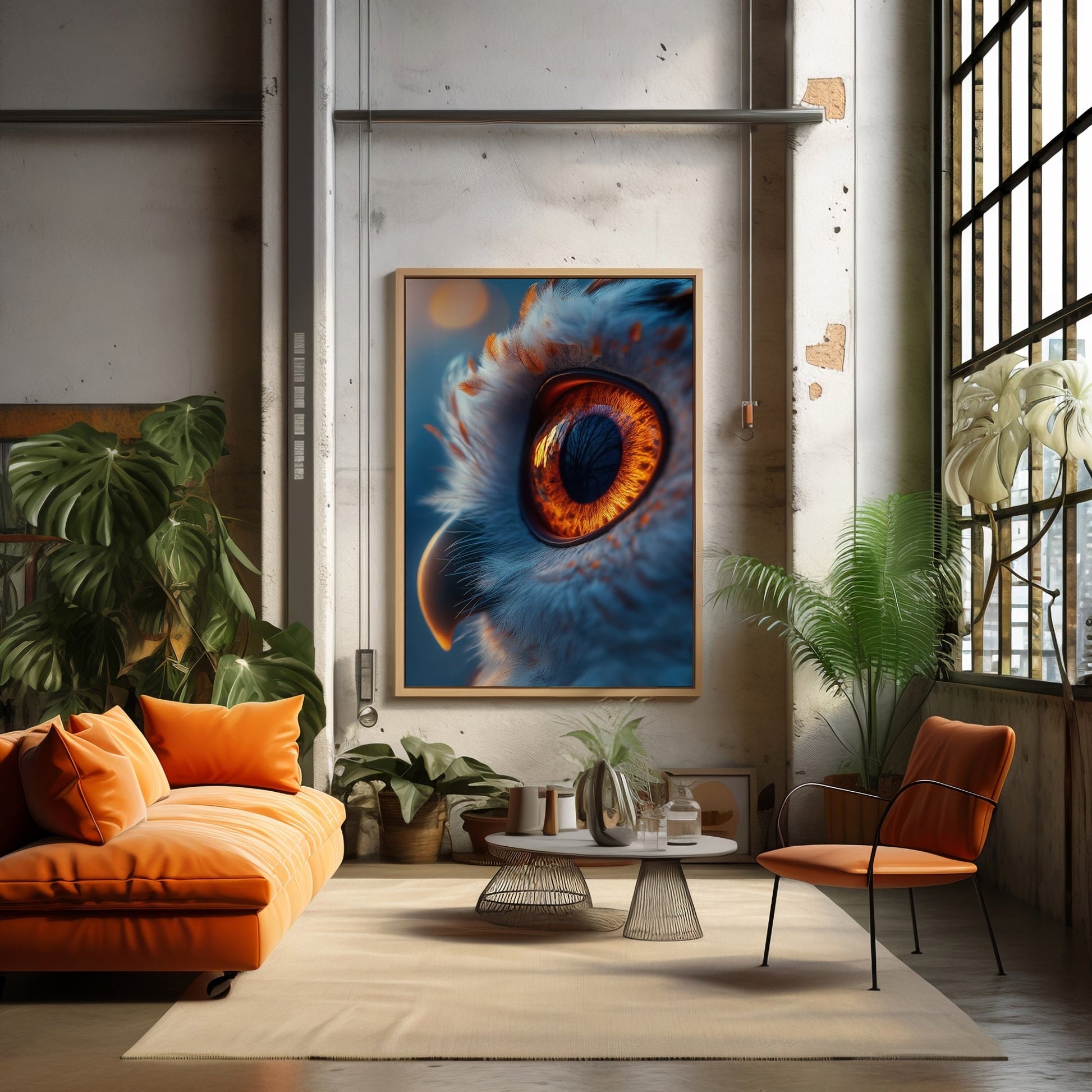 Owl Eye Digital Art Download - Luxuria Canvas