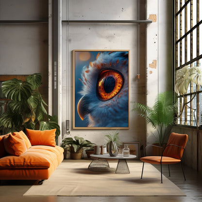 Owl Eye Digital Art Download - Luxuria Canvas