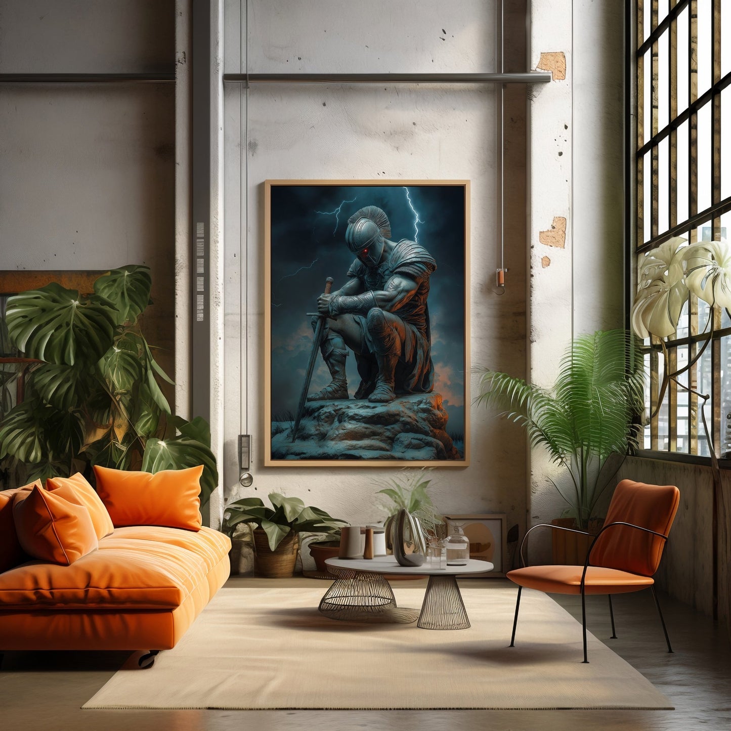 Battled Warrior Digital Art Download - Luxuria Canvas