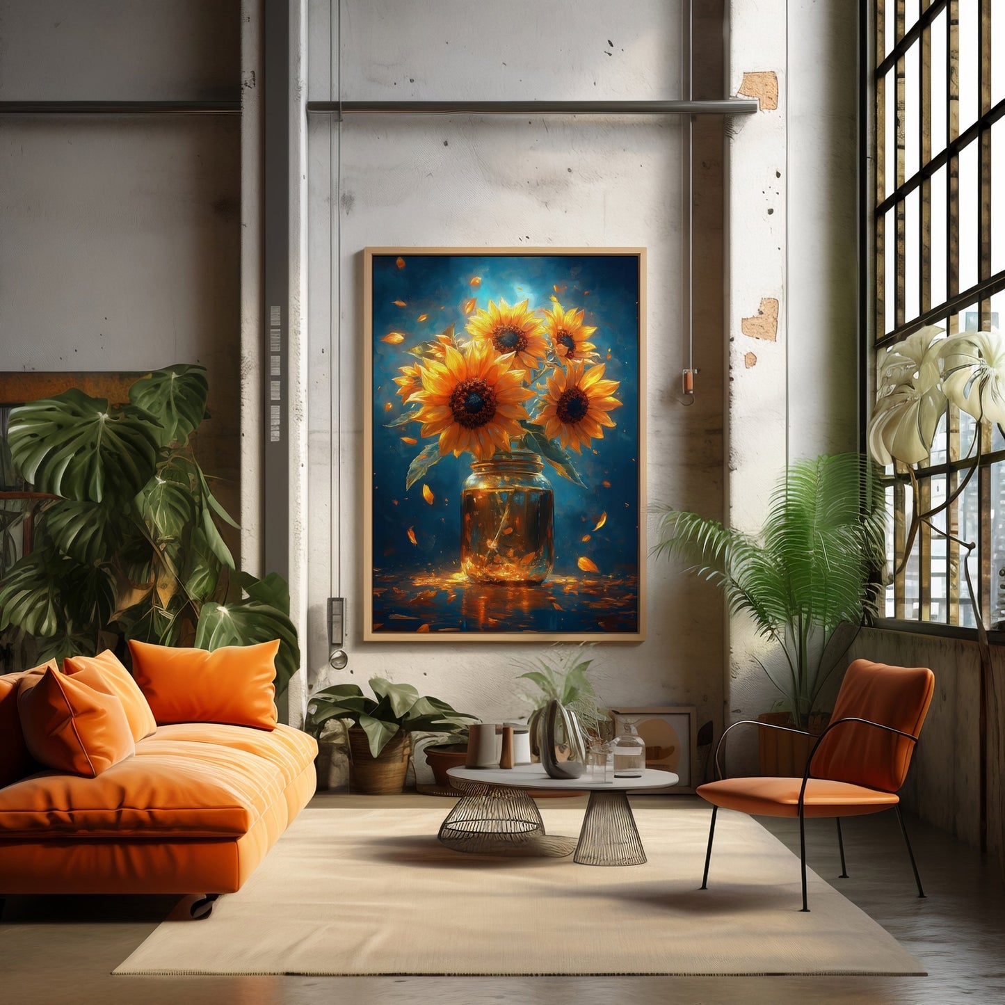 Sunflower Jar Digital Art Download - Luxuria Canvas