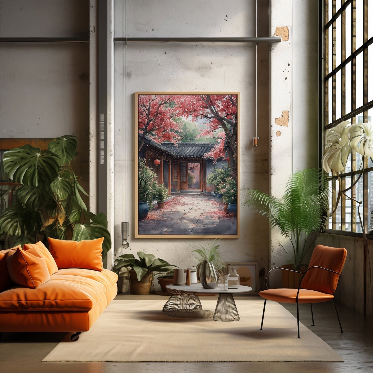 Beijing Quadrangle Courtyard Digital Art Download - Luxuria Canvas