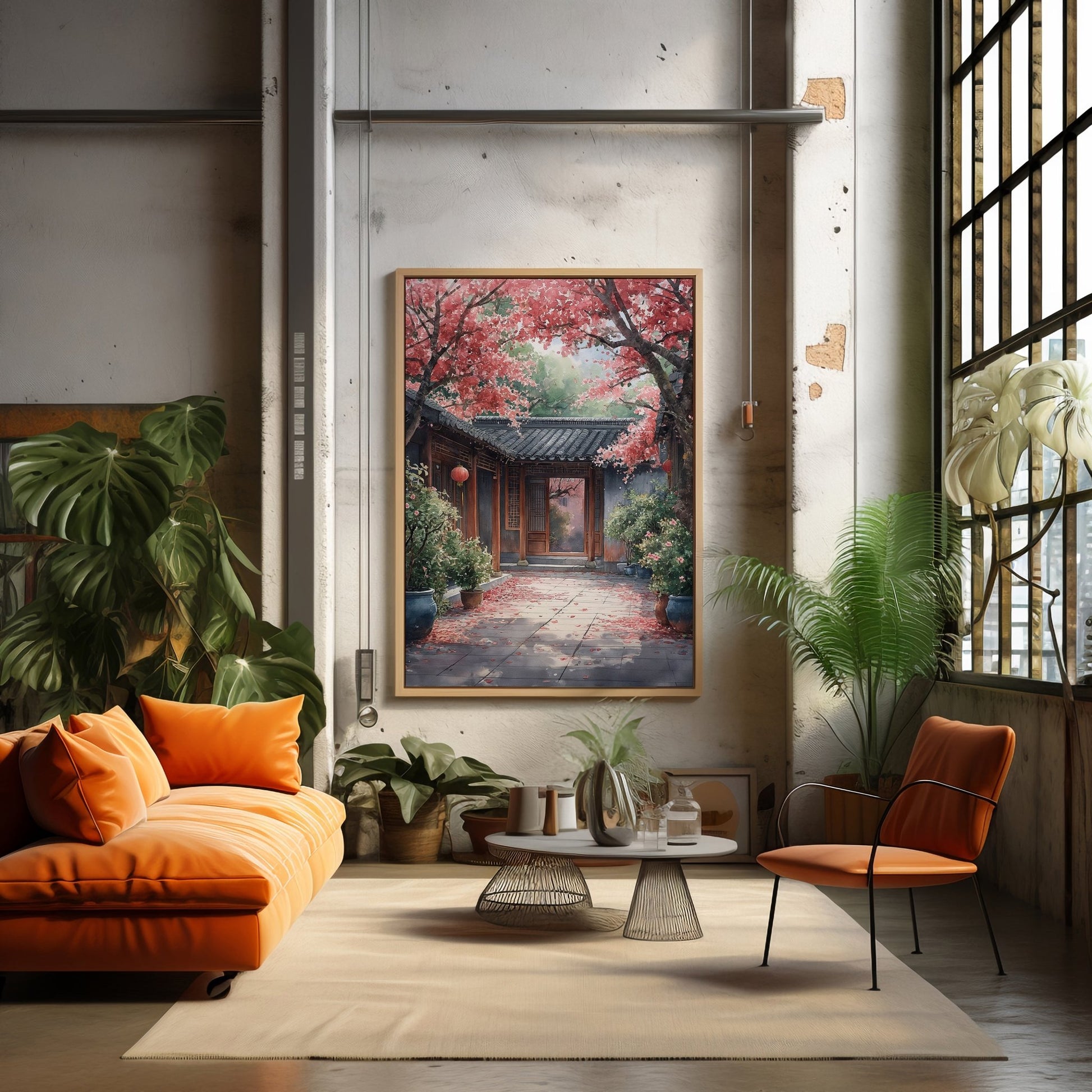 Beijing Quadrangle Courtyard Digital Art Download - Luxuria Canvas