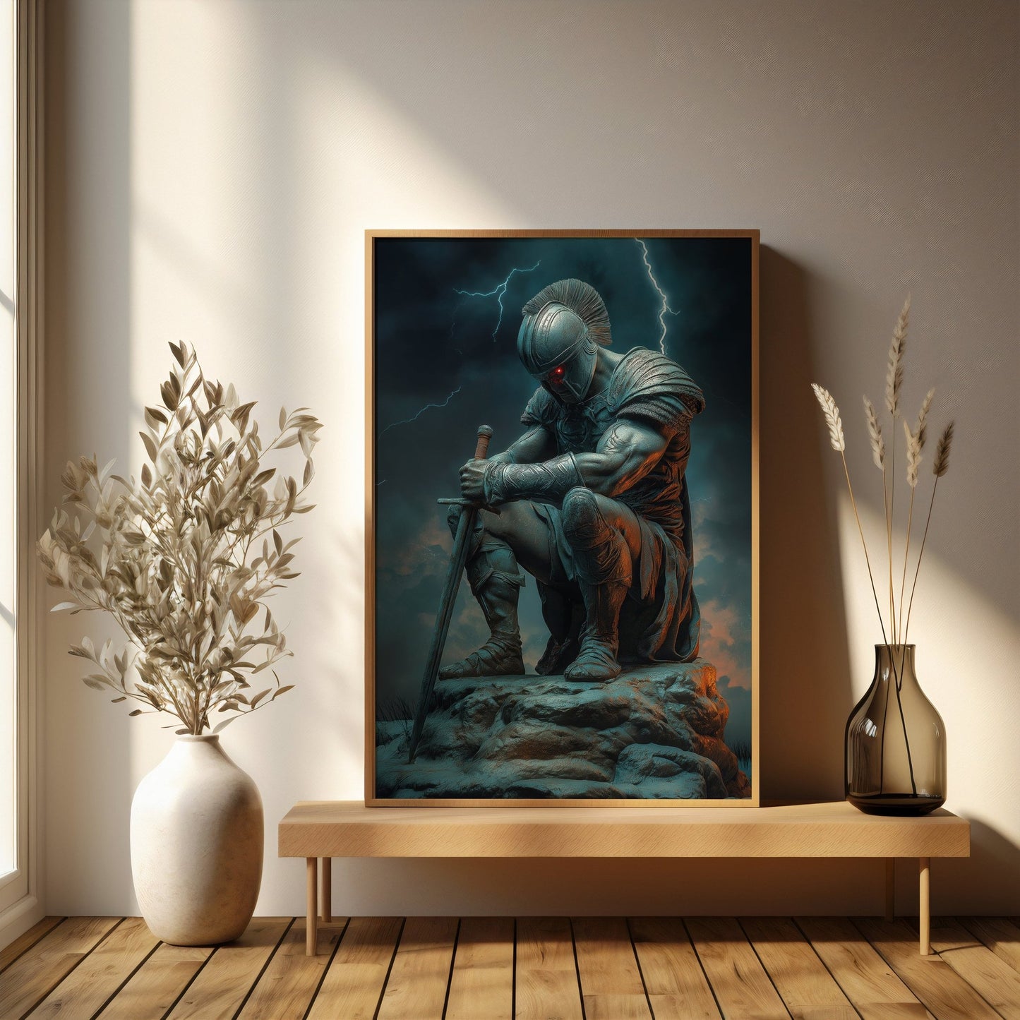 Battled Warrior Digital Art Download - Luxuria Canvas
