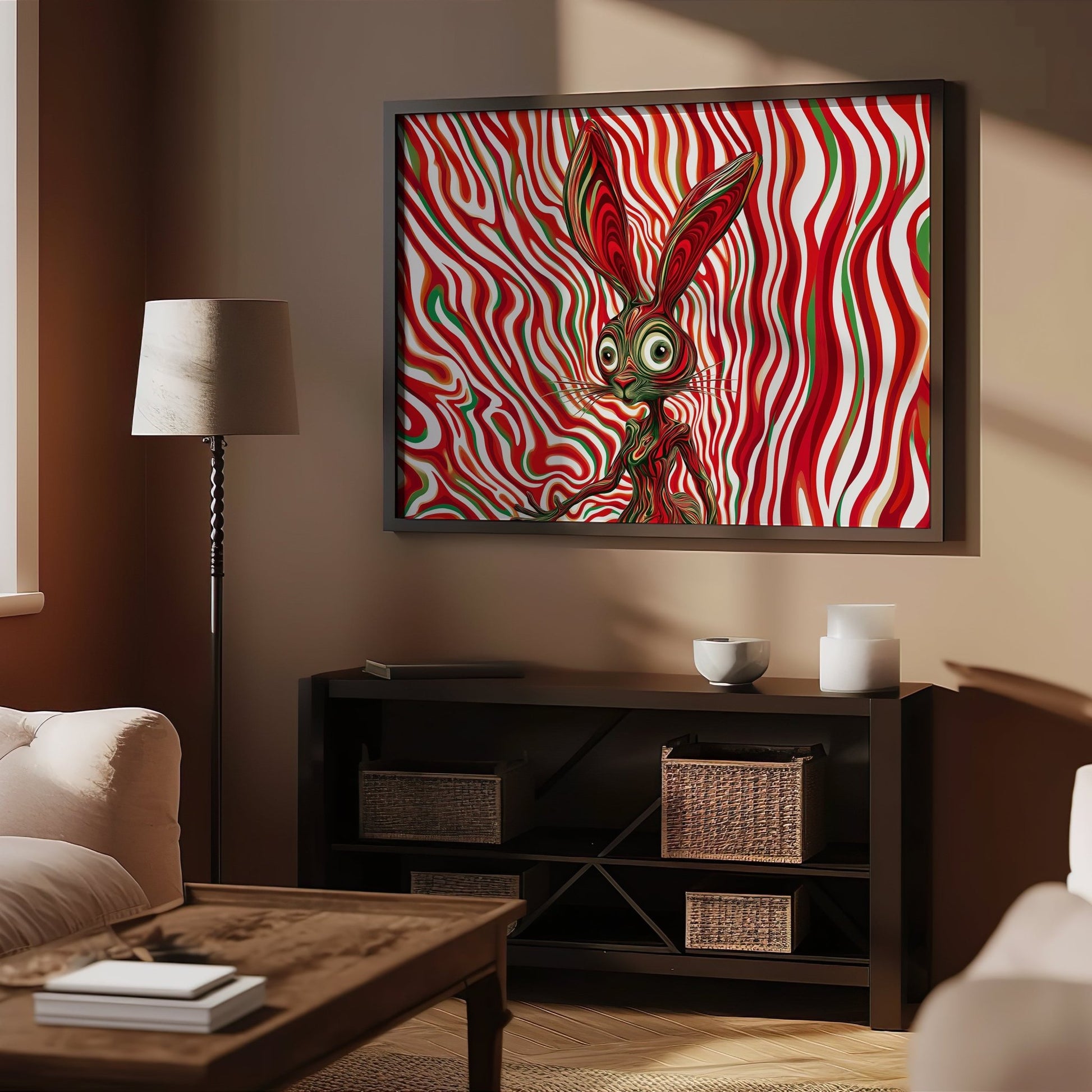 Psychedelic Bunny Digital Art Download - Luxuria Canvas