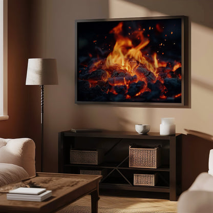 Campfire Flame Digital Art Download - Luxuria Canvas
