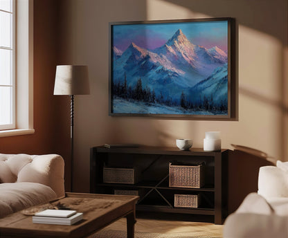 Winter Mountains Decor, High Quality Digital Download - Luxuria Canvas