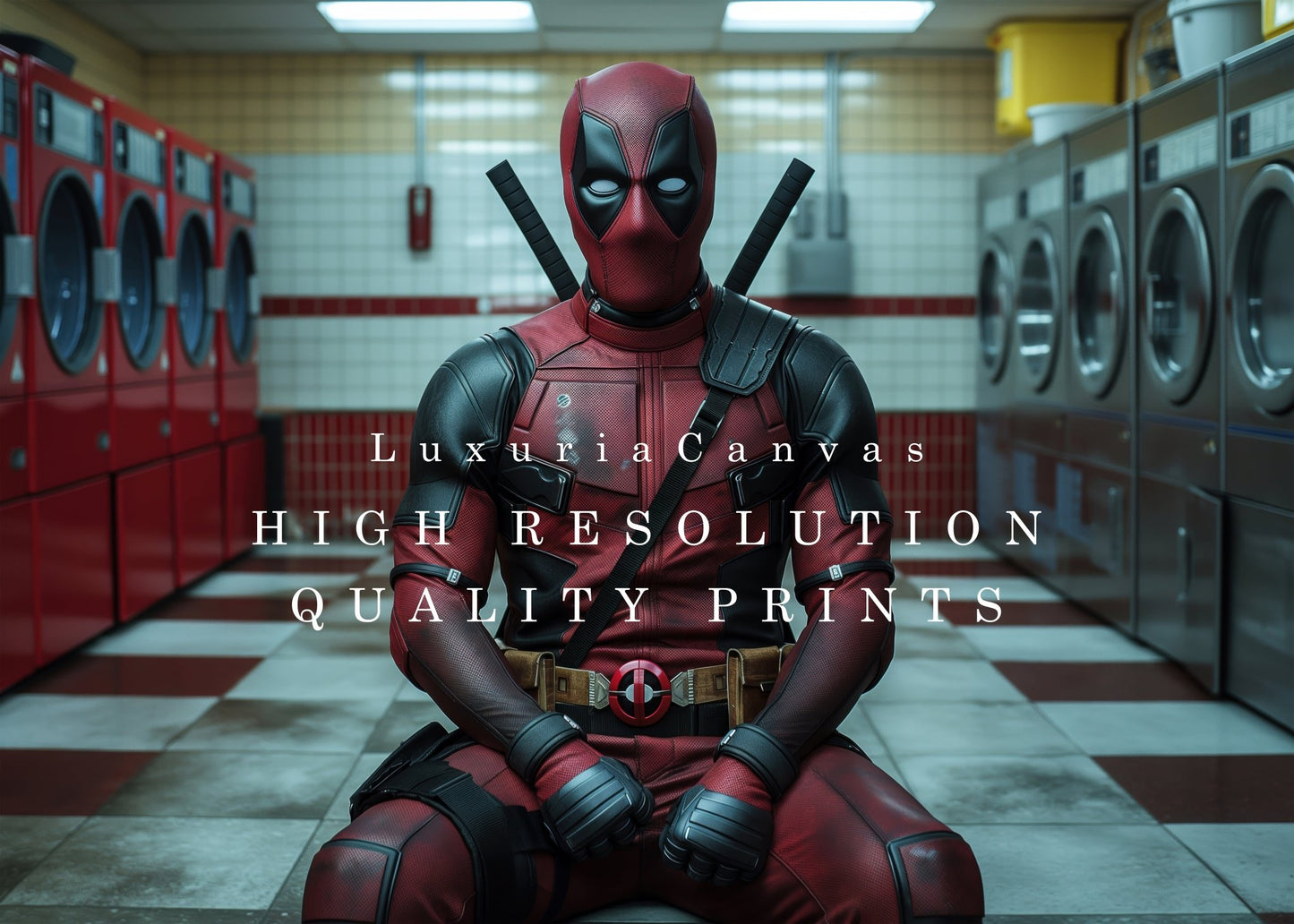 Deadpool Laundry Day, High Quality Digital Download - Luxuria Canvas