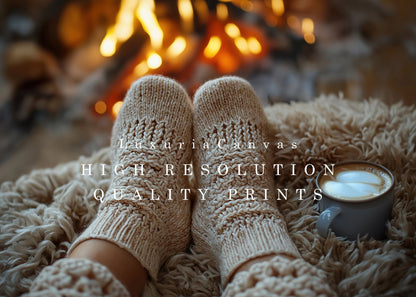 Warm Woolen Socks, High Quality Digital Download - Luxuria Canvas