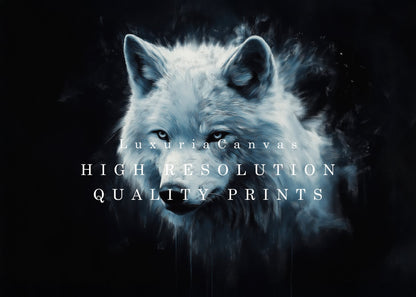 White Wolf, High Quality Digital Download - Luxuria Canvas