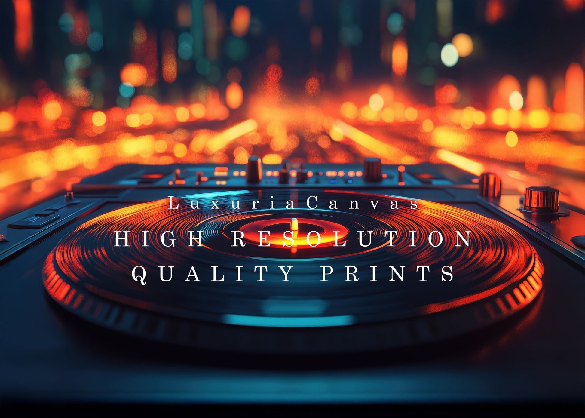 DJ Mixer Street, High Quality Digital Download - Luxuria Canvas