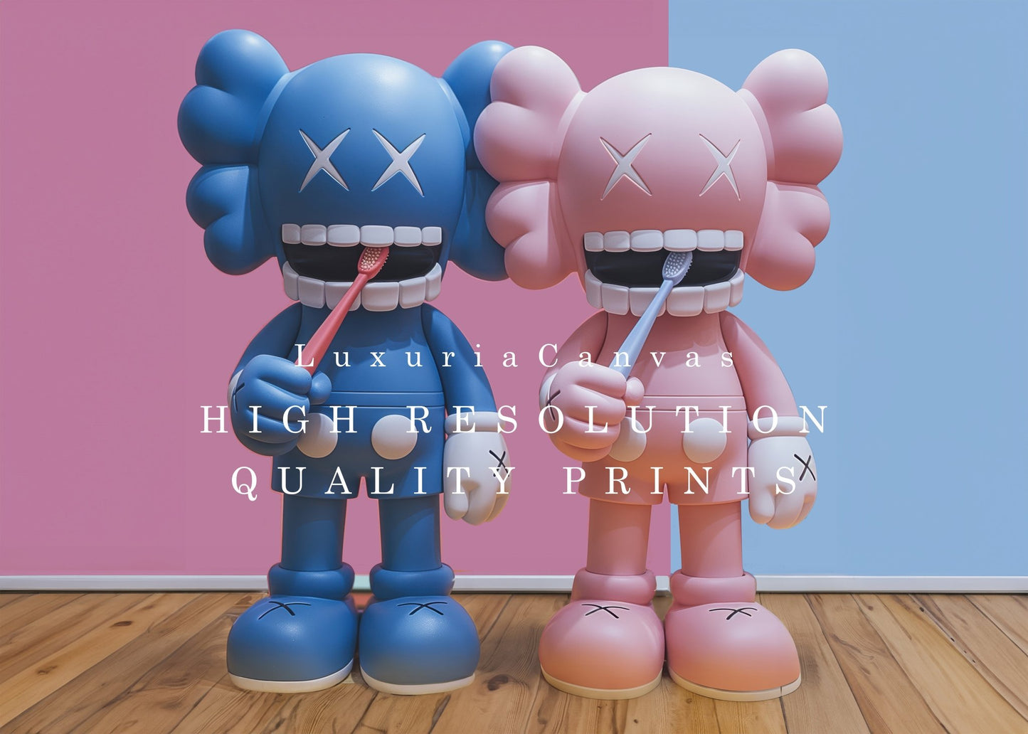 HypeBeast Brushing Teeth Digital Art Download - Luxuria Canvas