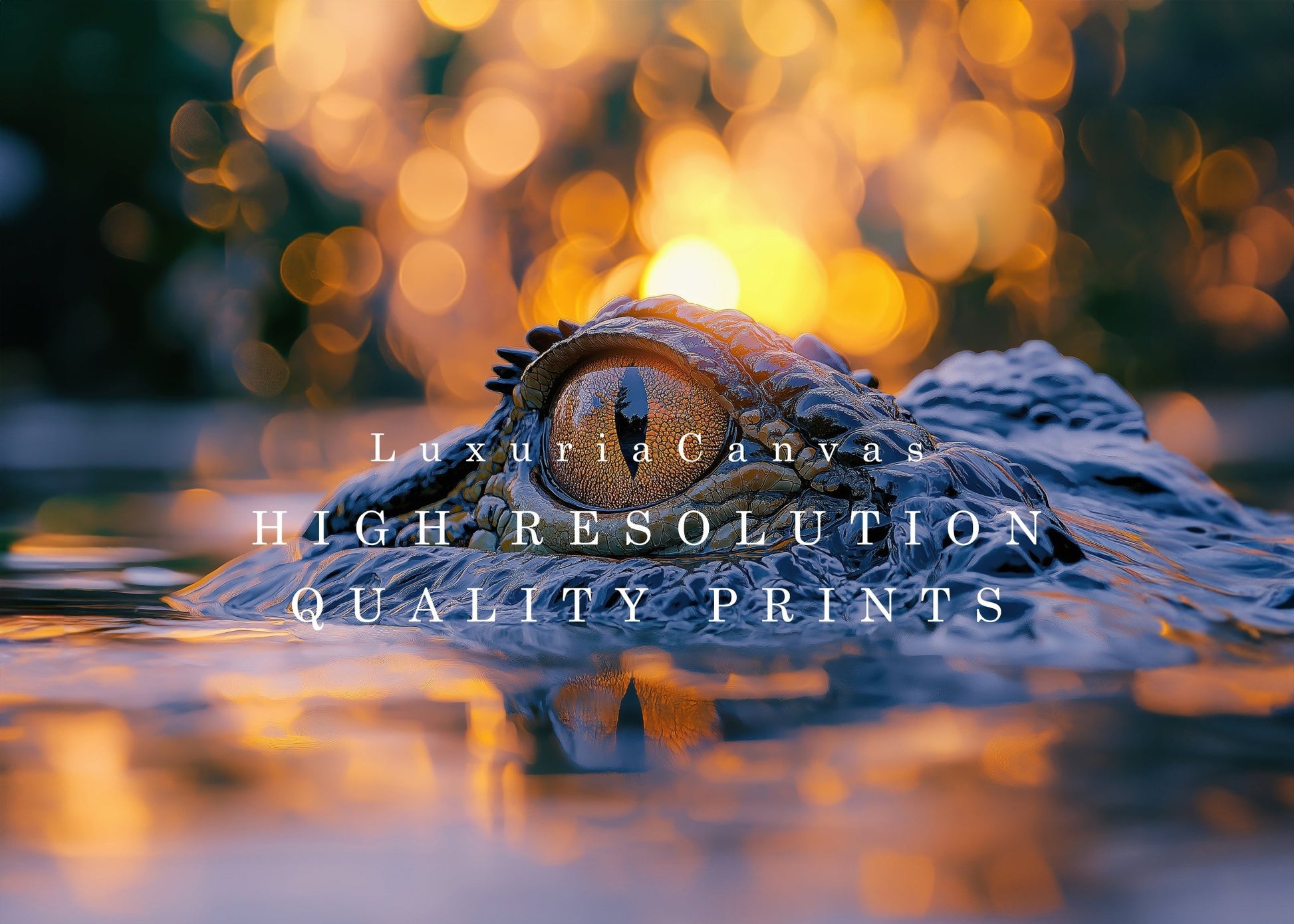 Crocodiles Eye, High Quality Digital Download - Luxuria Canvas