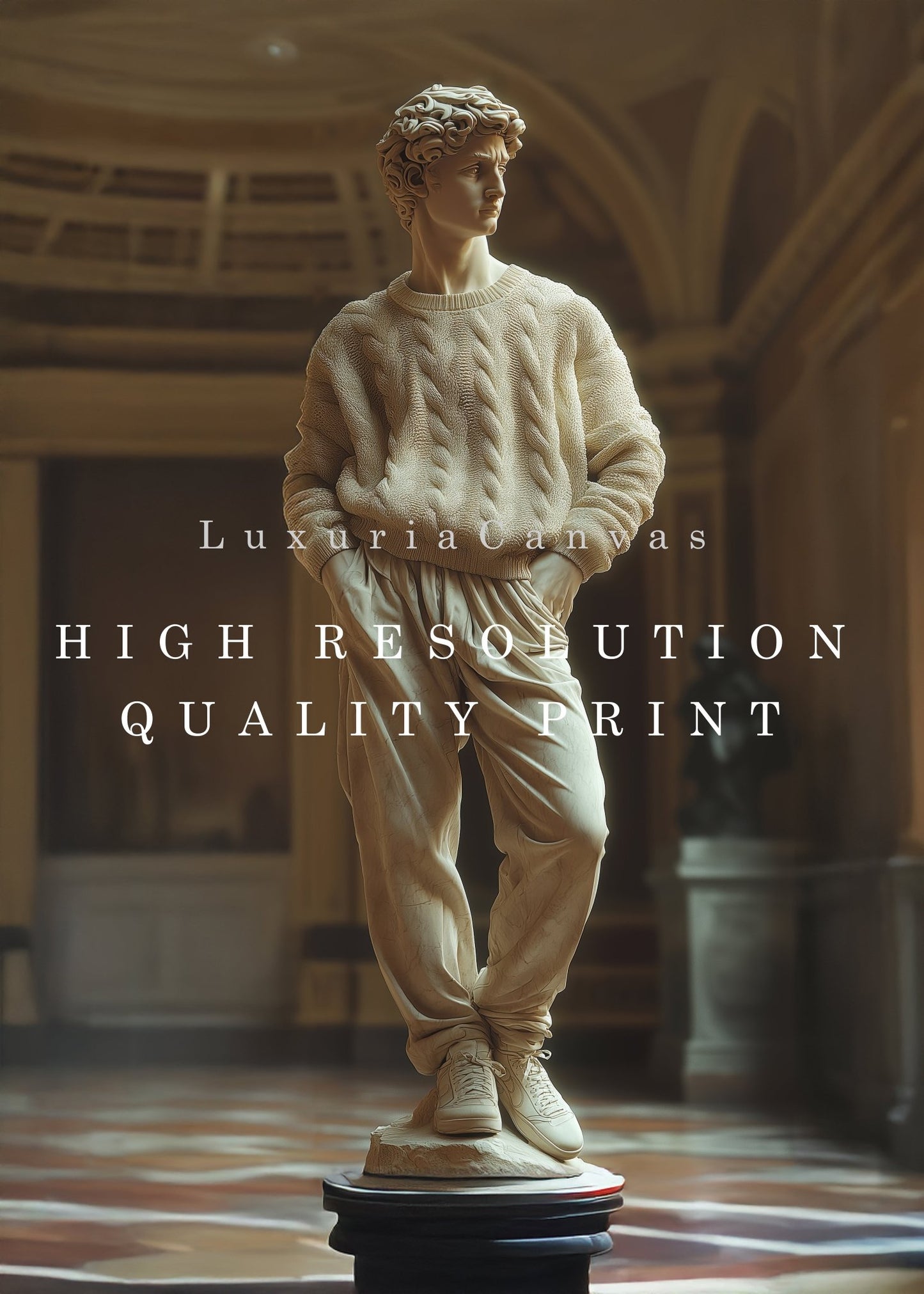 Casual David Michelangelo, High Quality Digital Download - Luxuria Canvas