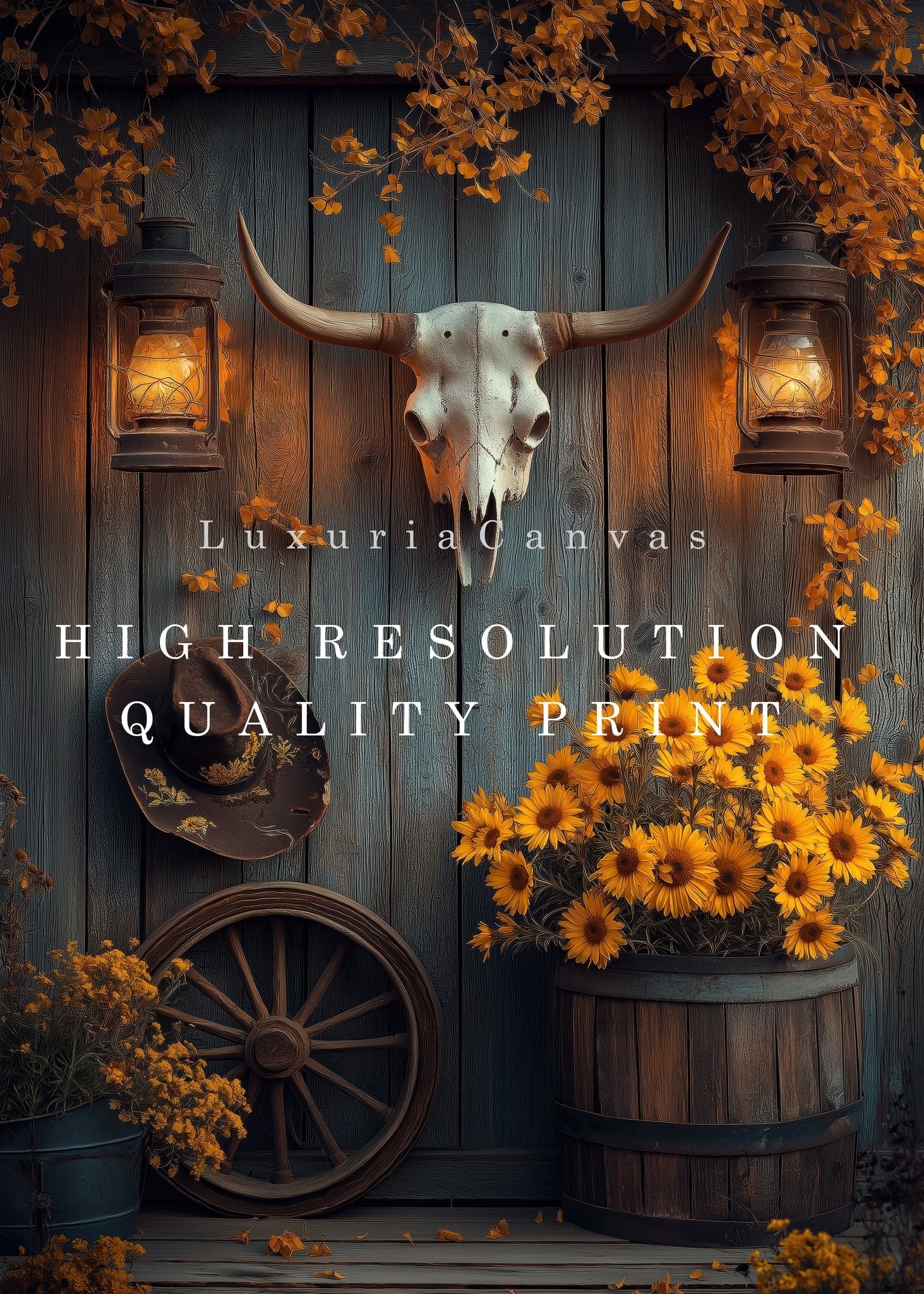 Rustic Country, High Quality Digital Download - Luxuria Canvas