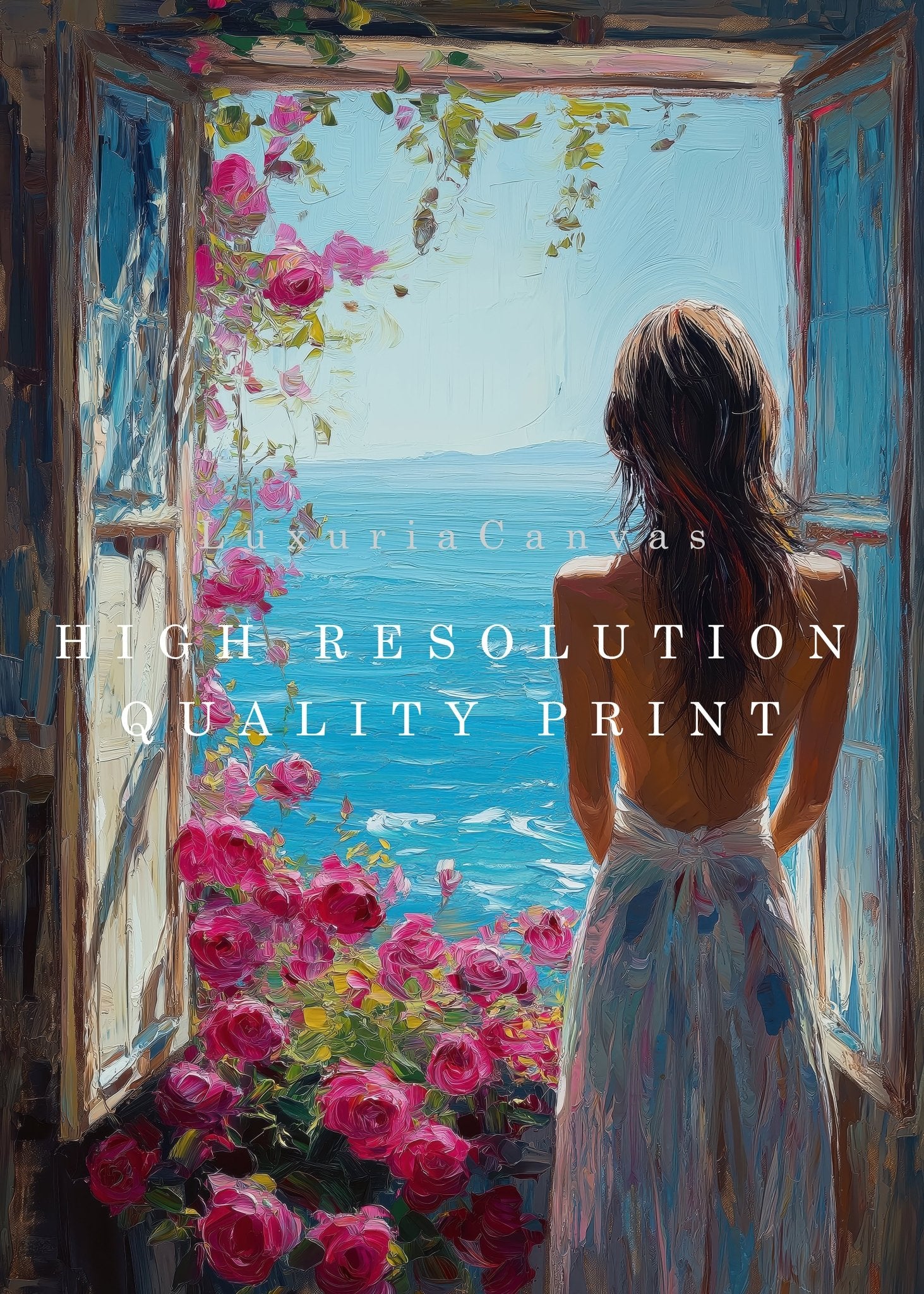 Overlooking the Sea, High Quality Digital Download - Luxuria Canvas