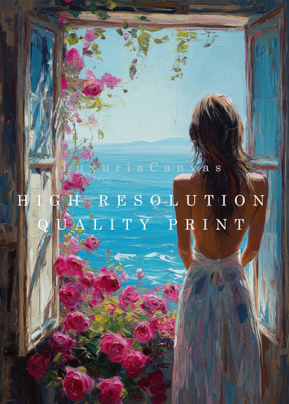 Overlooking the Sea, High Quality Digital Download - Luxuria Canvas