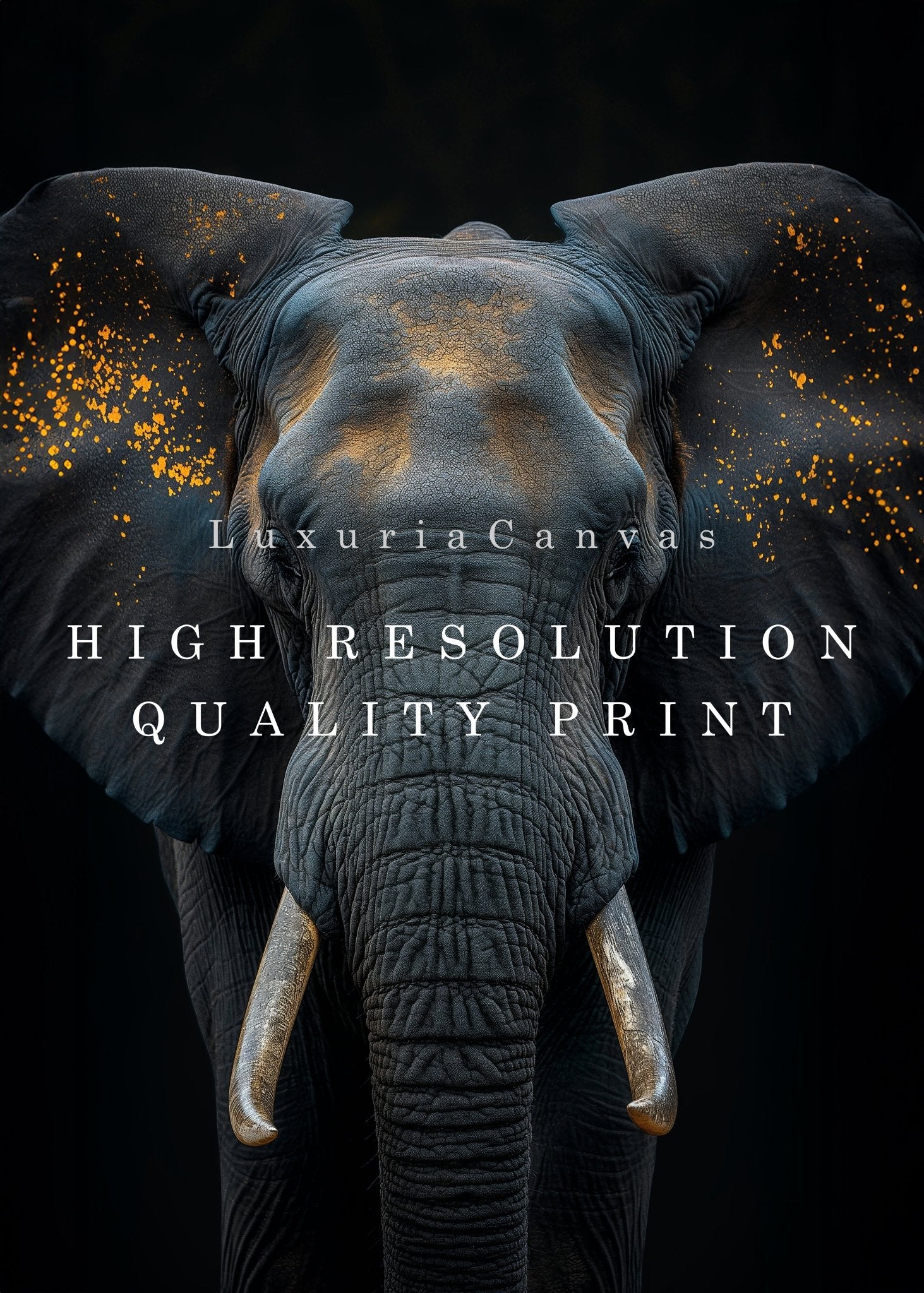 Elephant King Digital Art Download - Luxuria Canvas