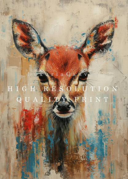 Deer Painting, High Quality Digital Download - Luxuria Canvas