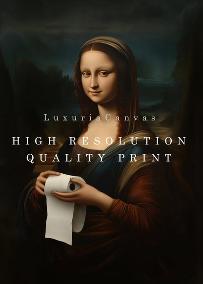 Mona Lisa Bathroom, Digital Download - Luxuria Canvas