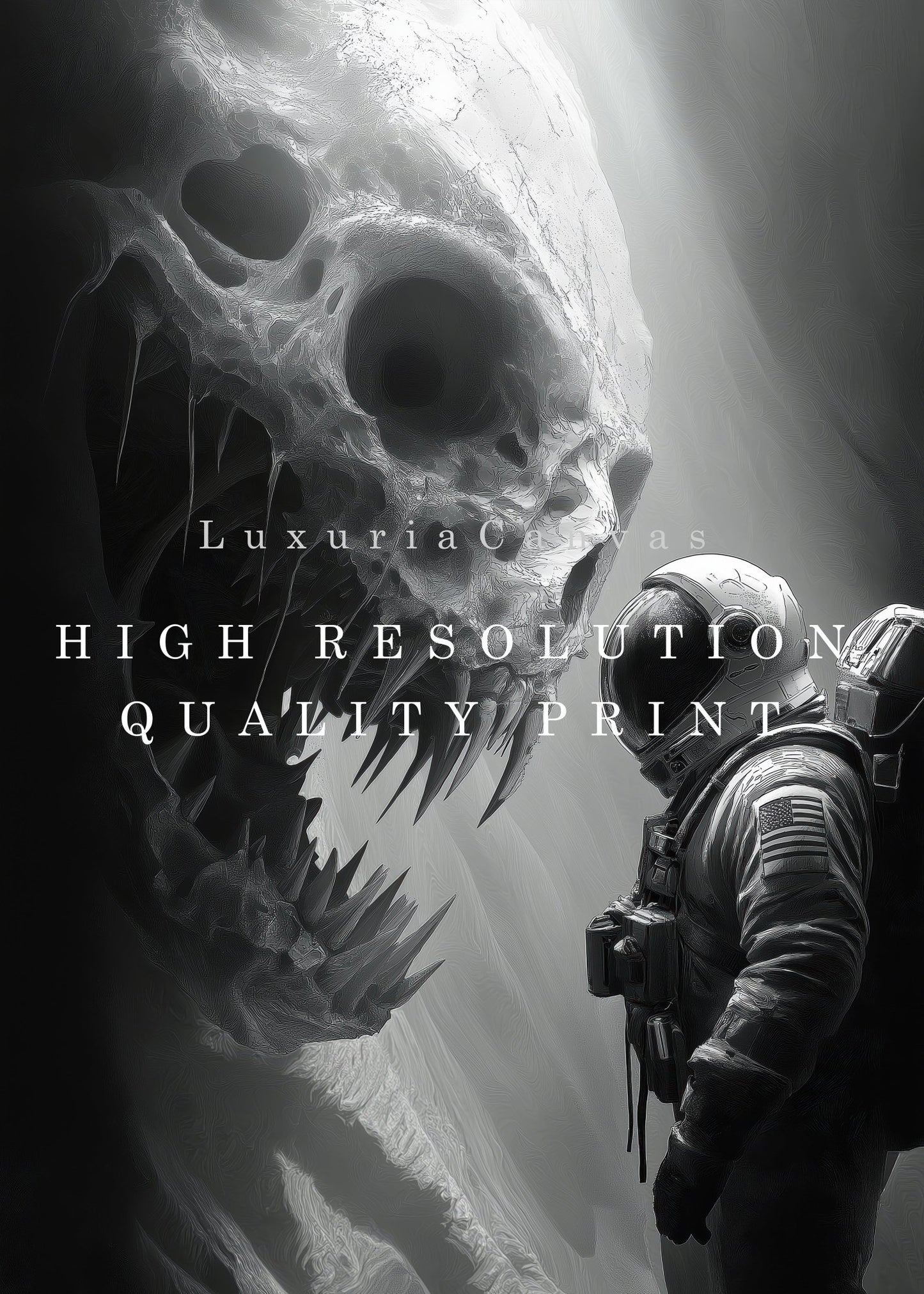 Alien Threat Digital Art Download - Luxuria Canvas