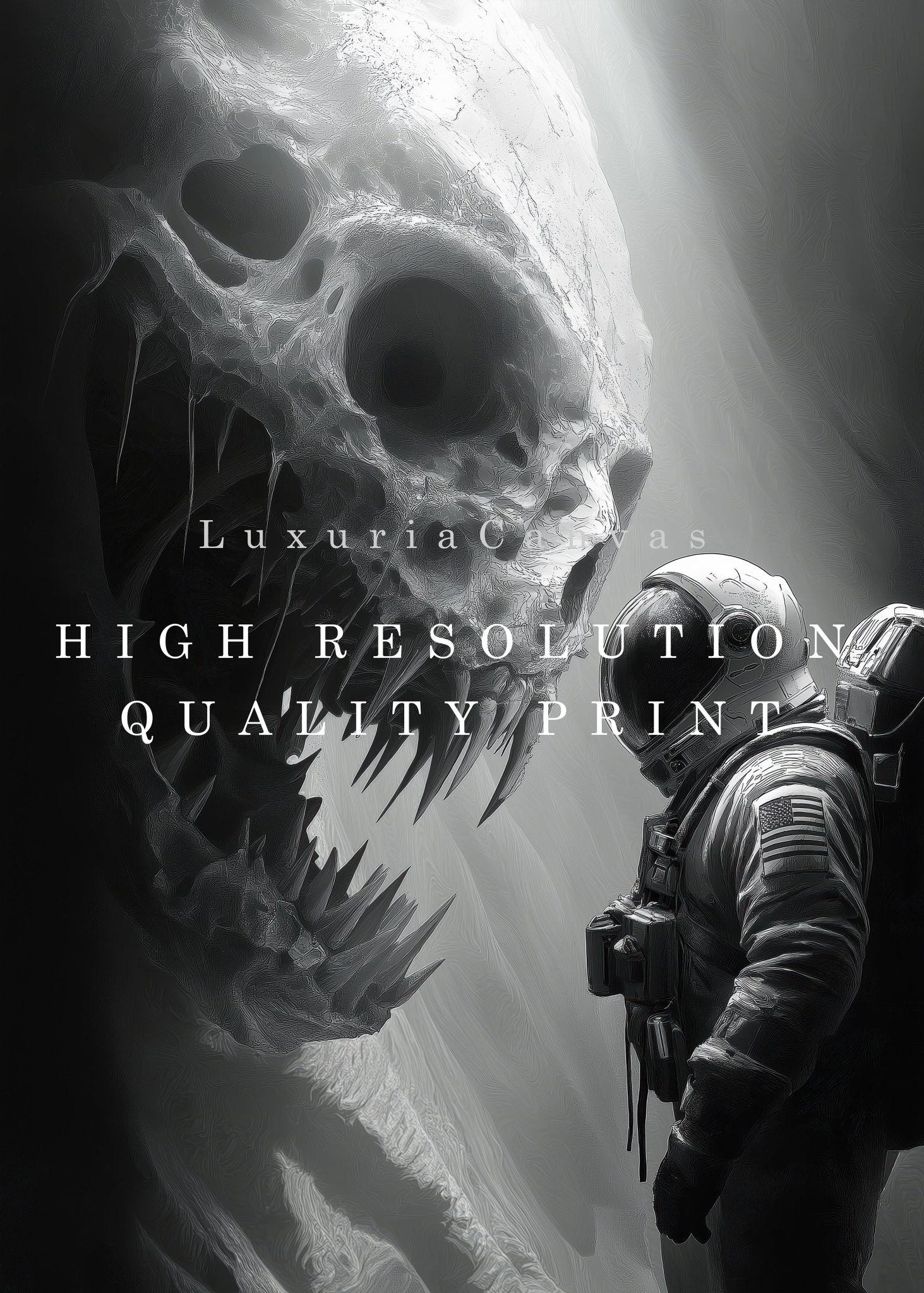 Alien Threat Digital Art Download - Luxuria Canvas