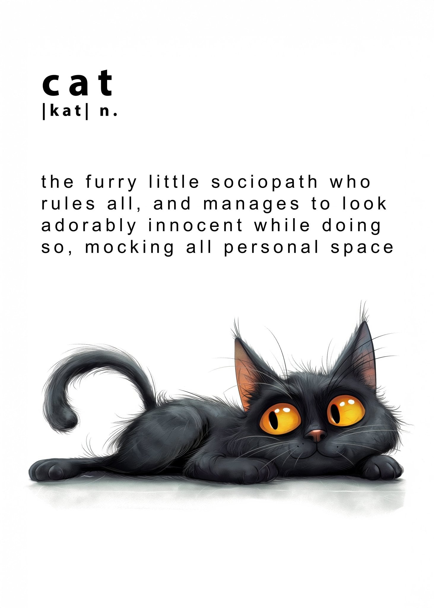 Cat Defined, High Quality Digital Download - Luxuria Canvas