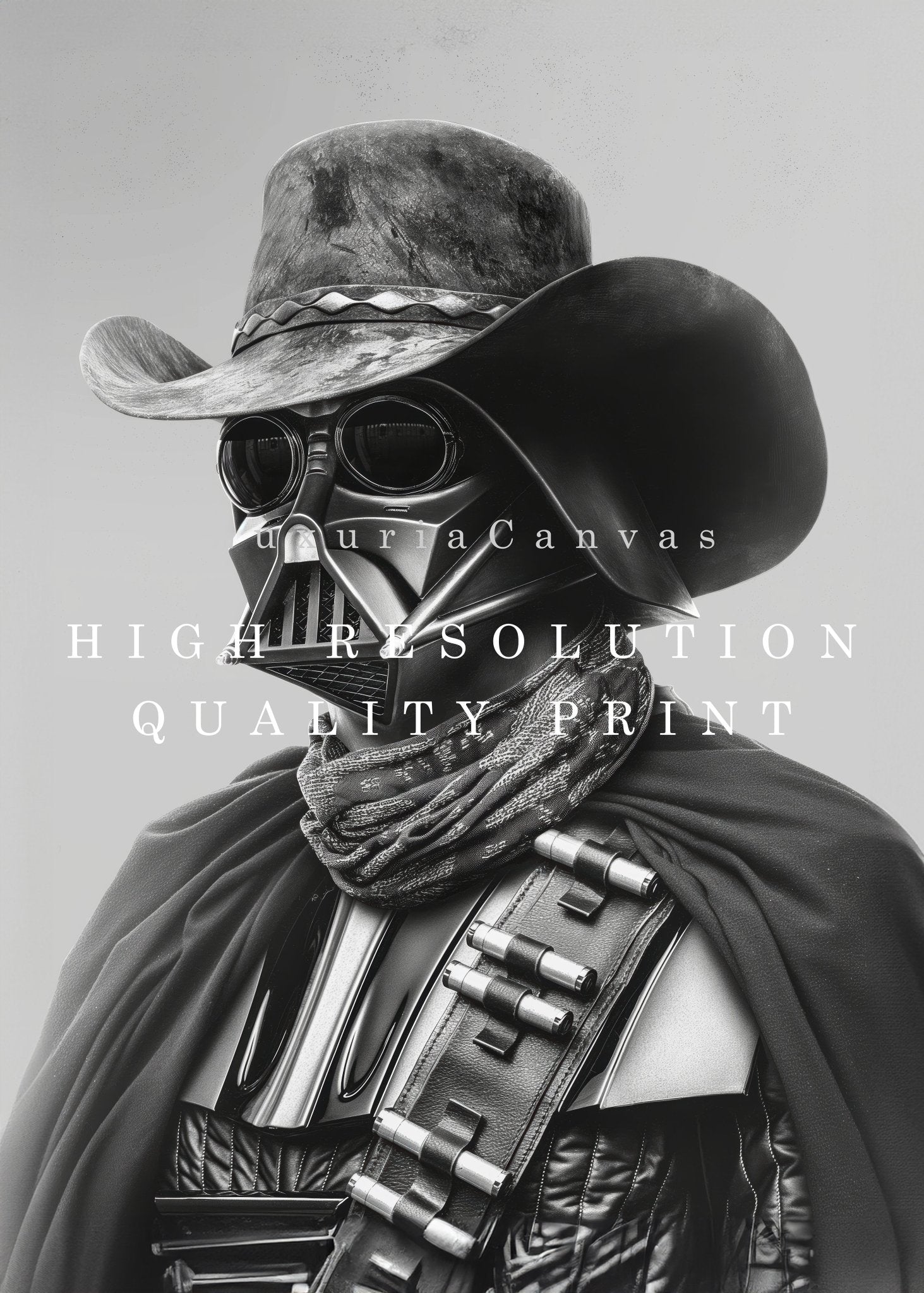 Darth Vader Wild West Digital Art Download - Luxuria Canvas