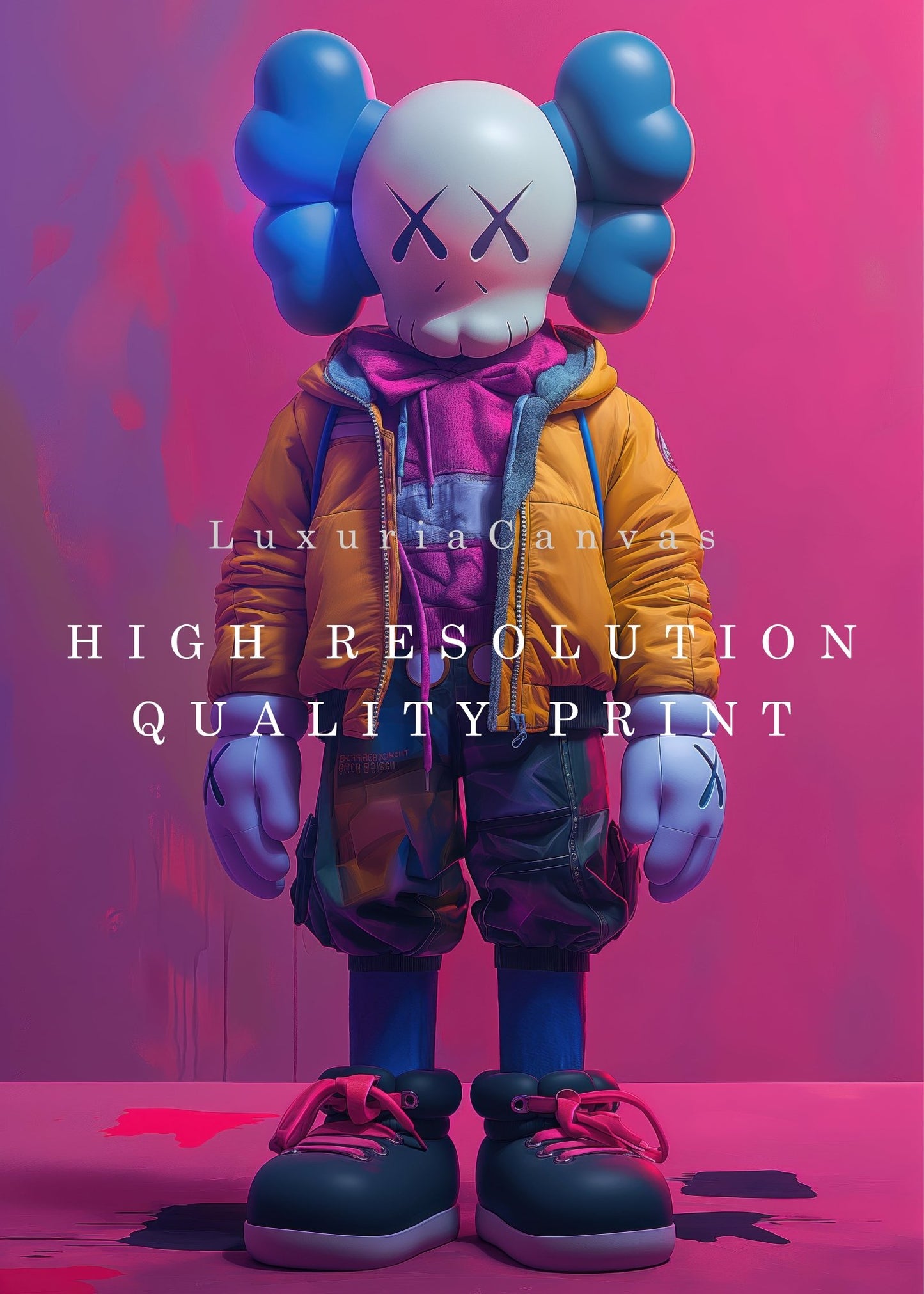 HypeBeast in Pink, High Quality Digital Download - Luxuria Canvas