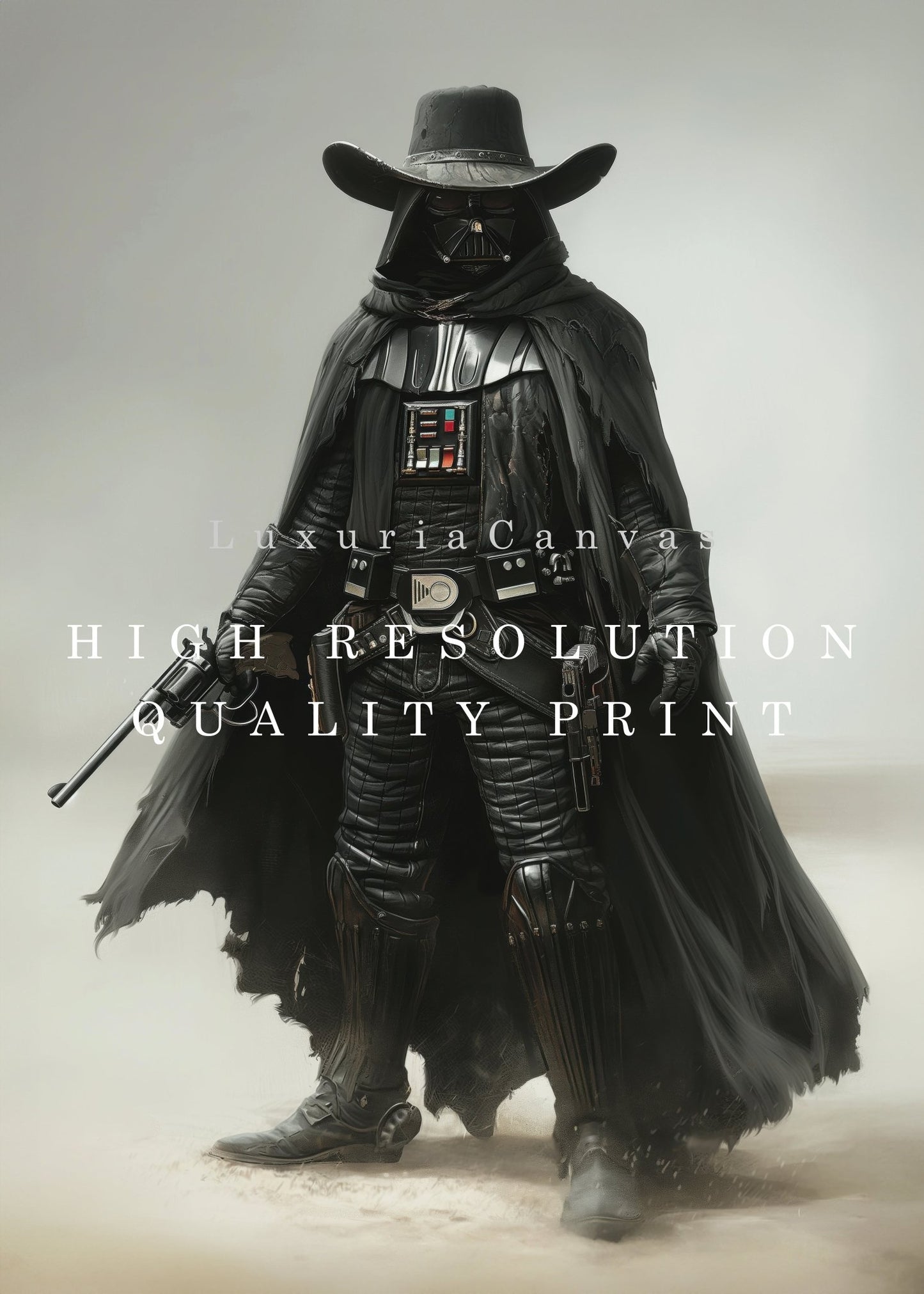 Wild West Darth Vader Digital Art Download - Luxuria Canvas