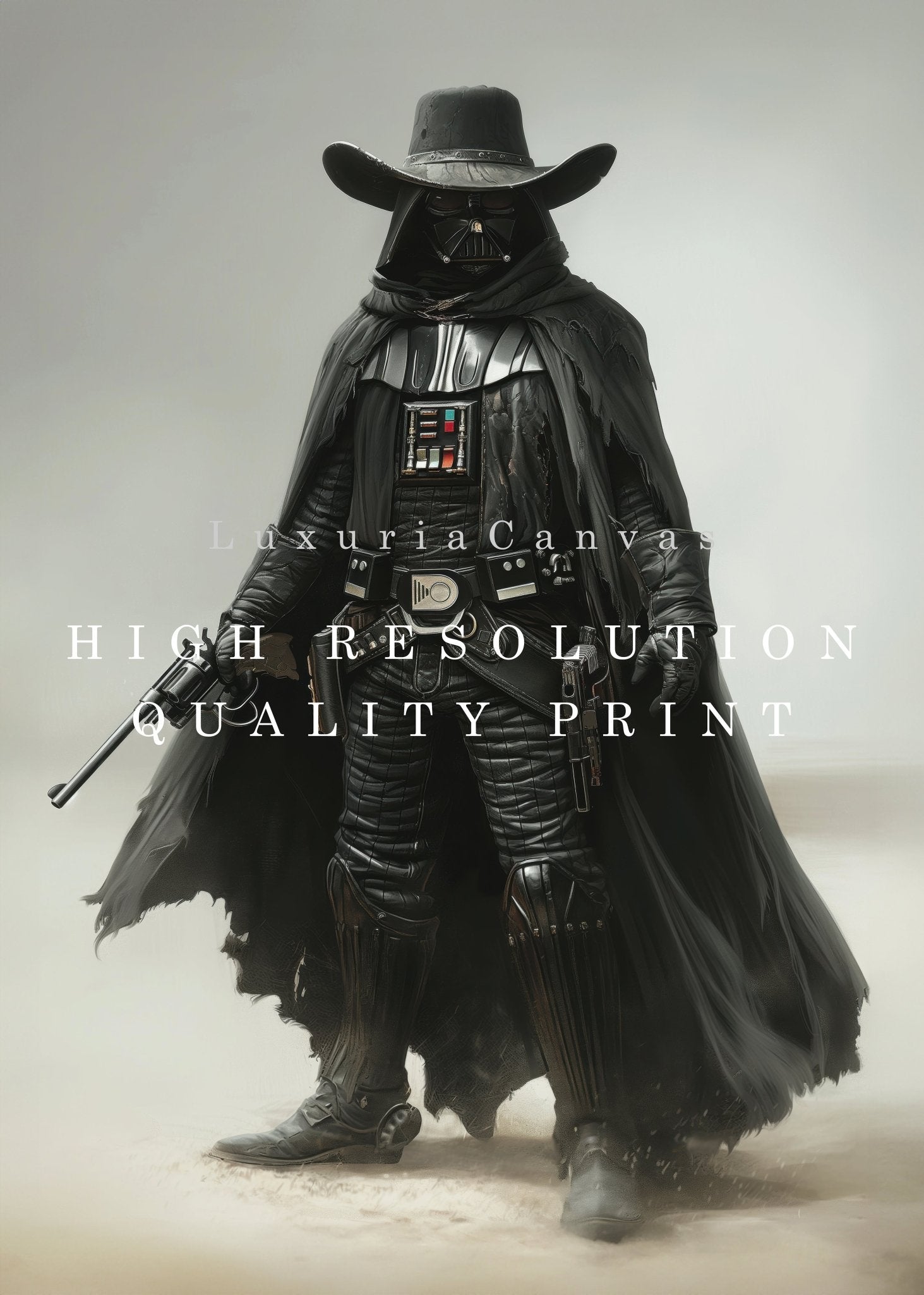 Wild West Darth Vader Digital Art Download - Luxuria Canvas