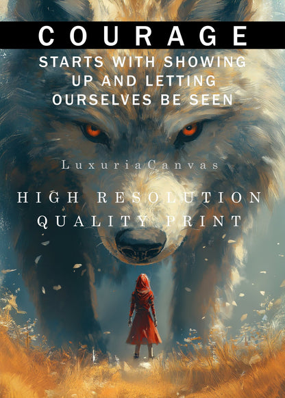 Courage to be Seen Digital Art Download - Luxuria Canvas