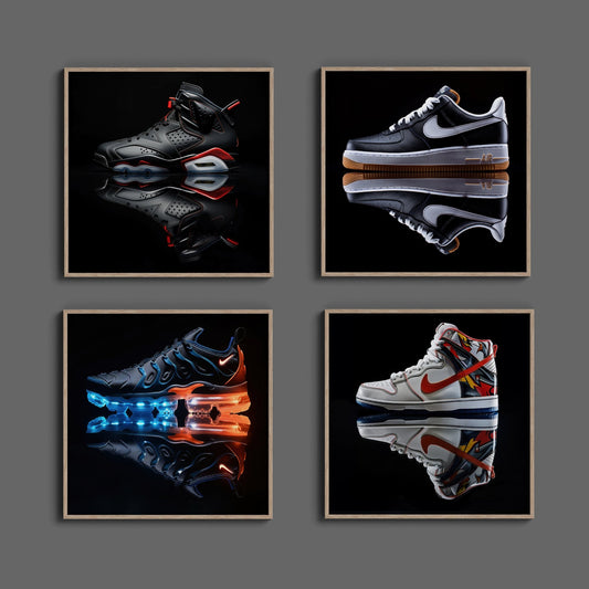 Nike Set of 4 Digital Art Download - Luxuria Canvas