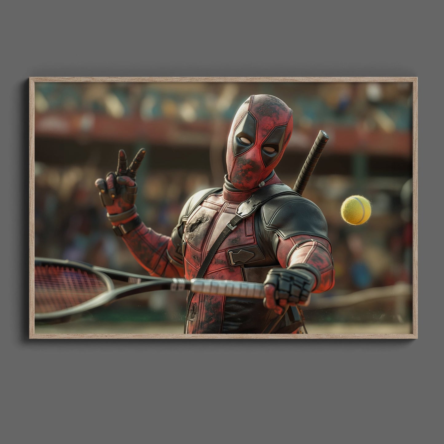 Deadpool Tennis Digital Art Download - Luxuria Canvas