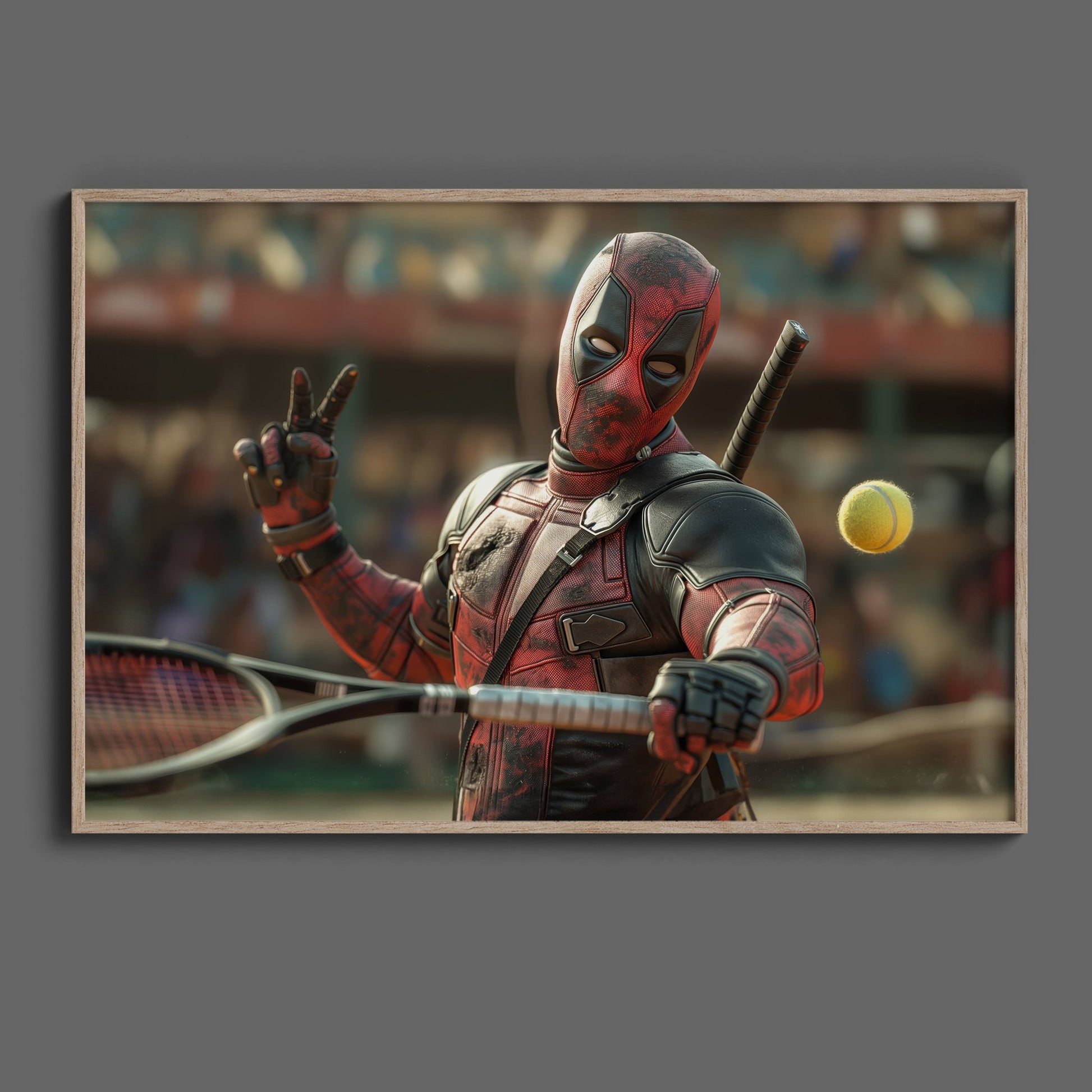 Deadpool Tennis Digital Art Download - Luxuria Canvas