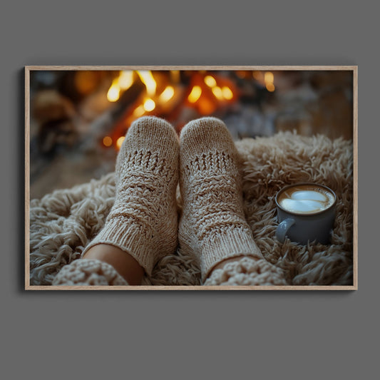 Warm Woolen Socks, High Quality Digital Download - Luxuria Canvas