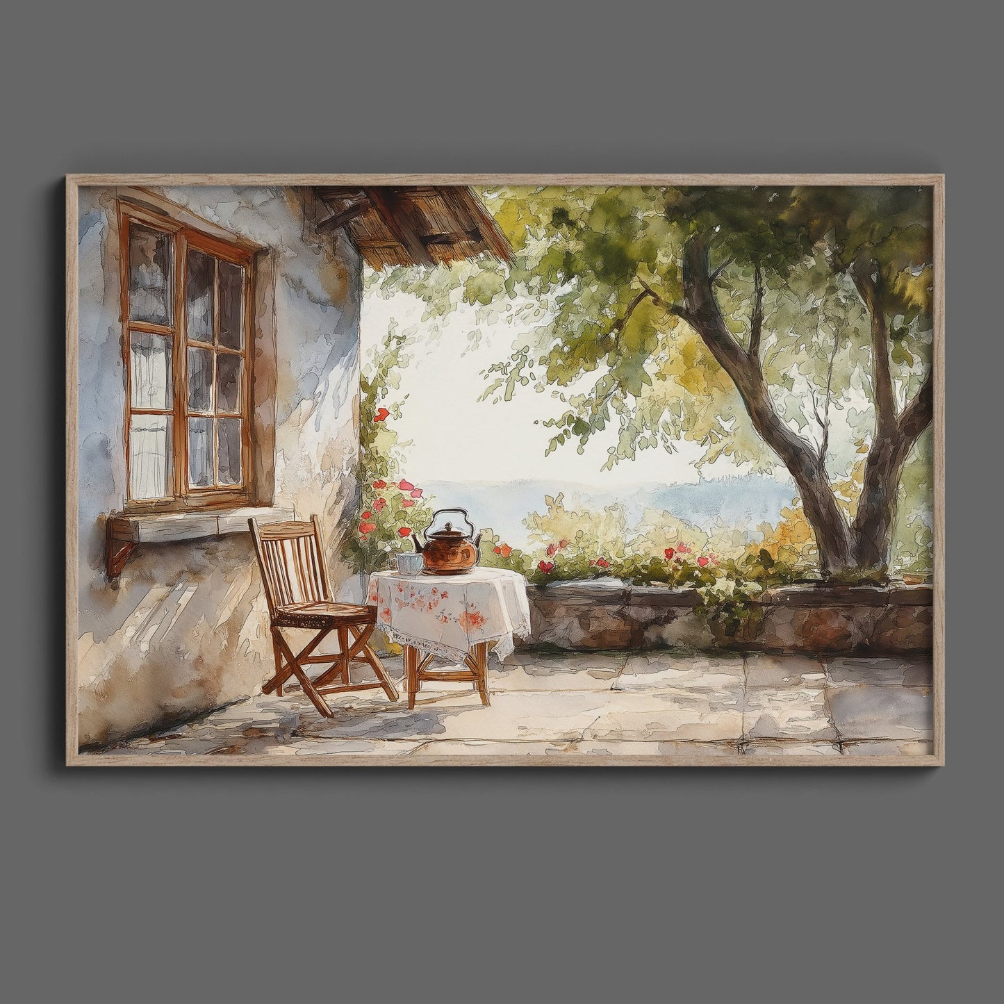Old Cottage Summer Day Digital Art Download - Luxuria Canvas