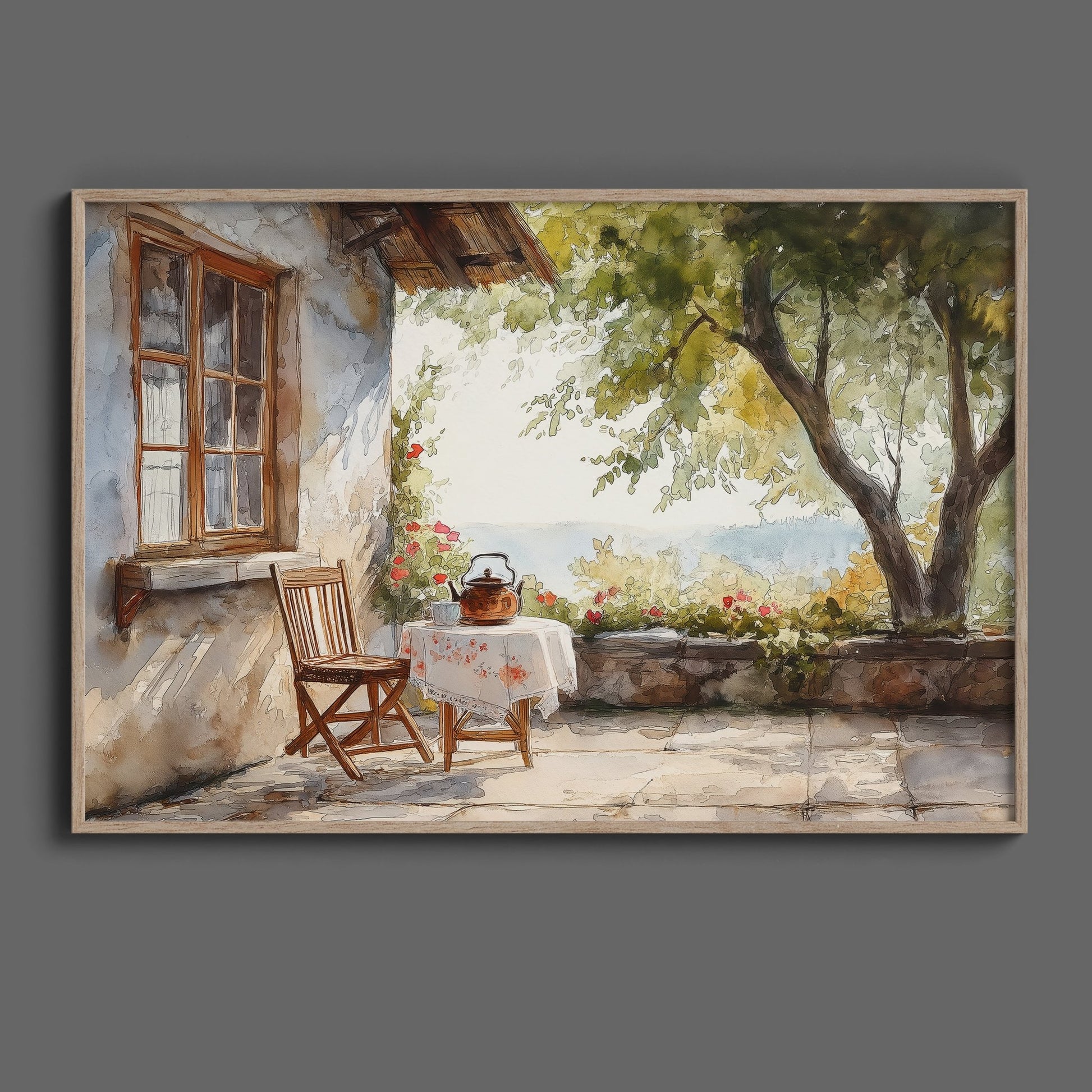 Old Cottage Summer Day Digital Art Download - Luxuria Canvas