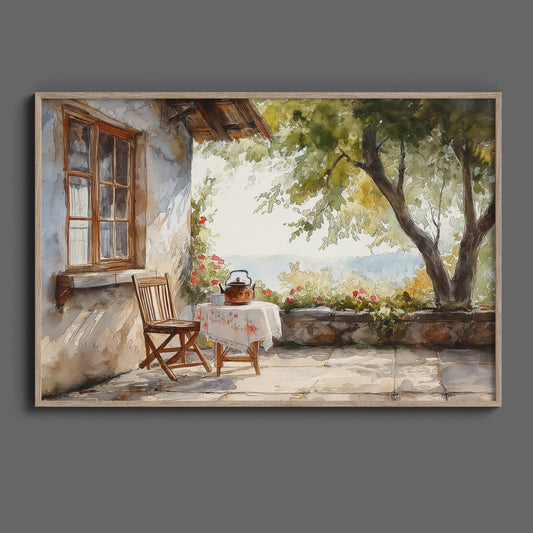 Old Cottage Summer Day Digital Art Download - Luxuria Canvas