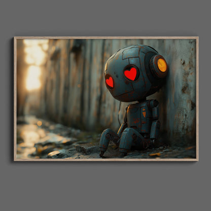 Sad Robot Digital Art Download - Luxuria Canvas