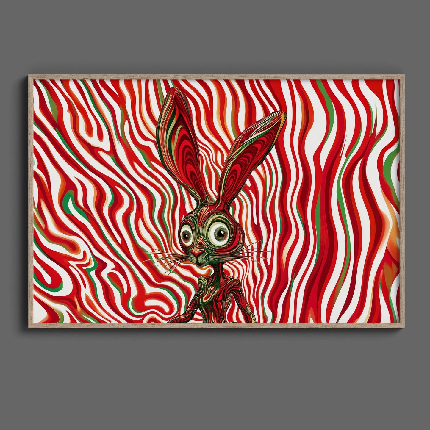 Psychedelic Bunny Digital Art Download - Luxuria Canvas