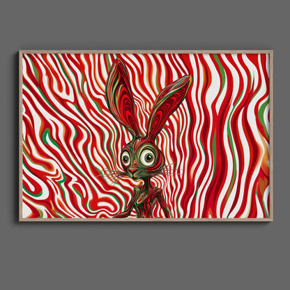 Psychedelic Bunny Digital Art Download - Luxuria Canvas
