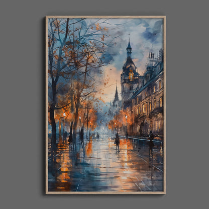 London Watercolor, High Quality Digital Download - Luxuria Canvas