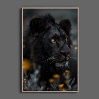 Black Lion Color Touch, High Quality Digital Download - Luxuria Canvas