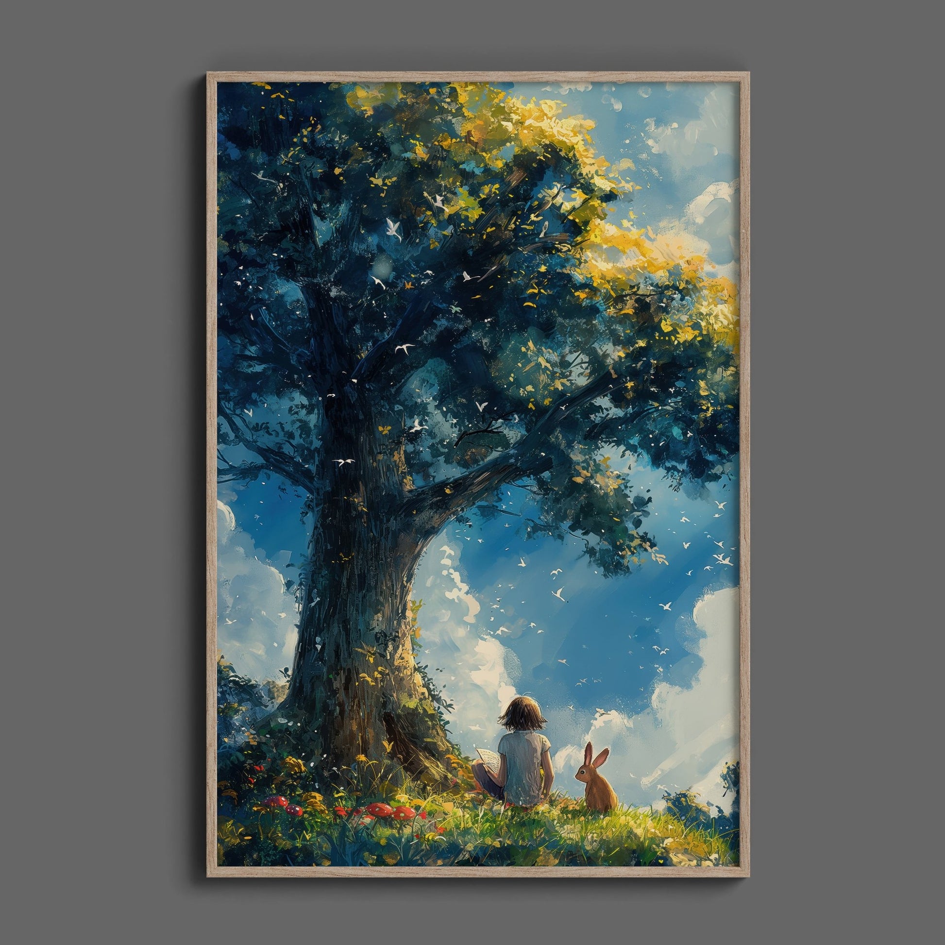 Reading Tree, High Quality Digital Download - Luxuria Canvas