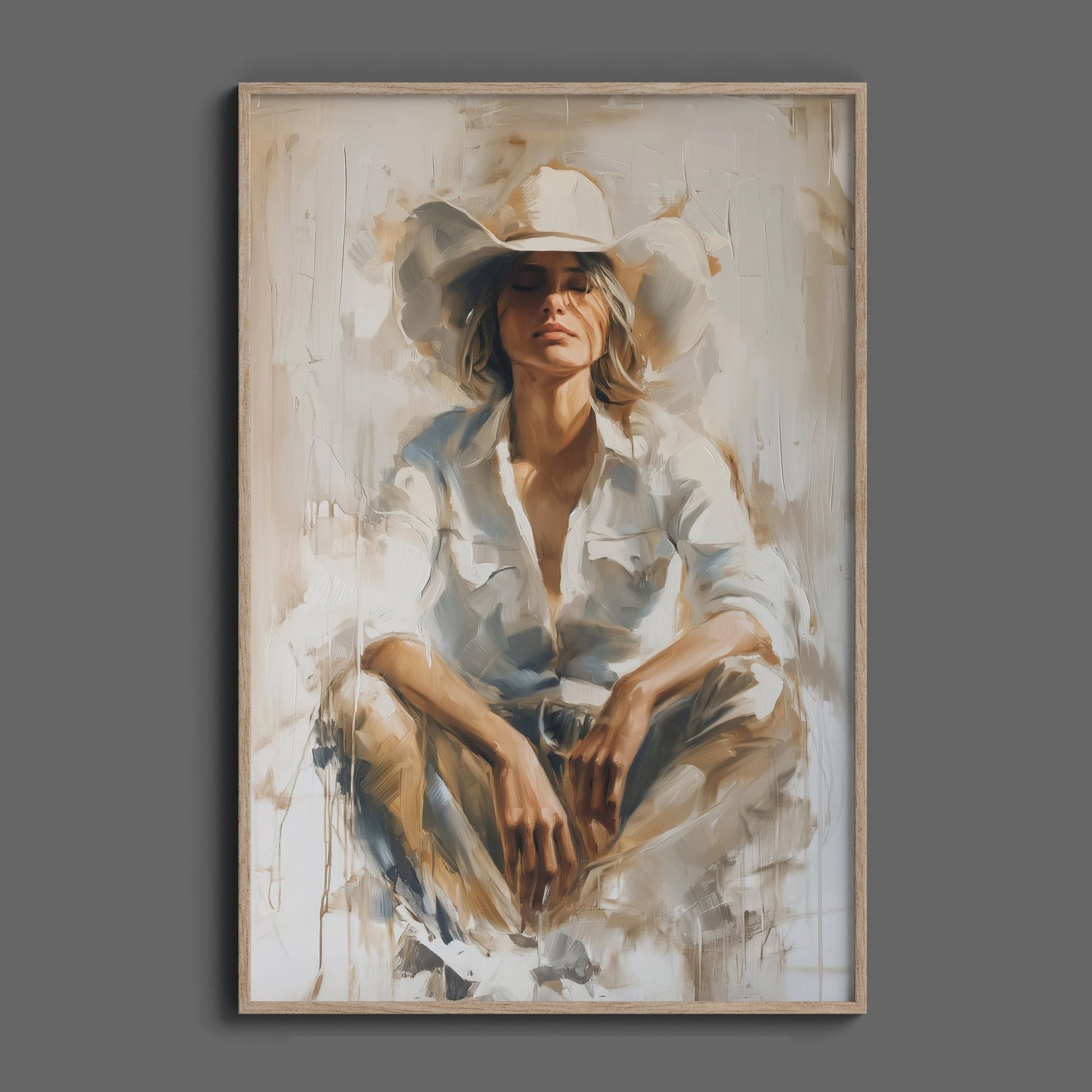 Cowgirl Grateful Moment, High Quality Digital Download - Luxuria Canvas